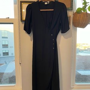 GAP Button & Tie Wrap Midi Dress